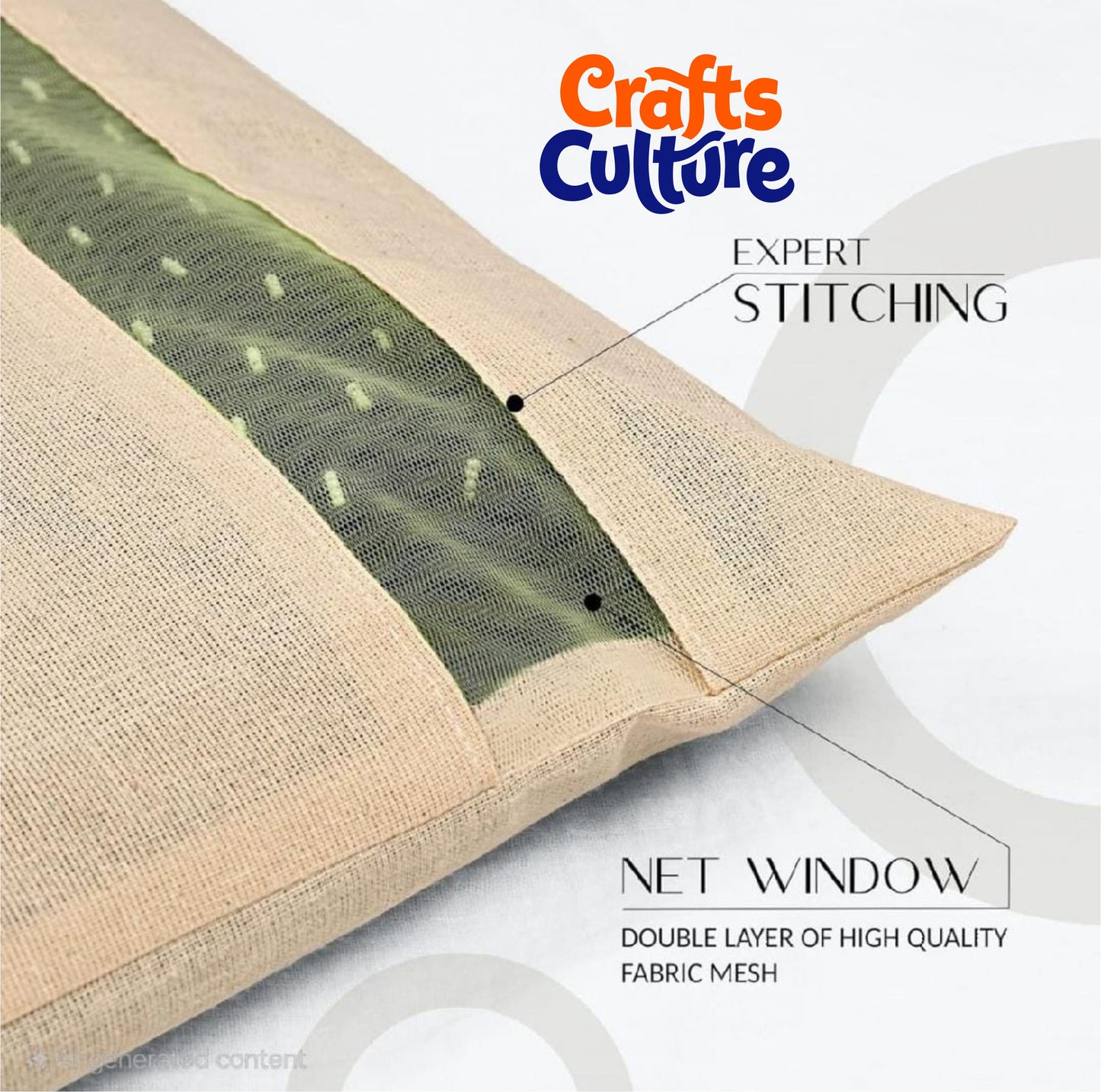 Cotton Saree Cover with Zip & Mesh Window