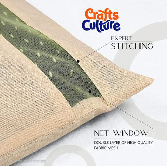 Cotton Saree Cover with Zip & Mesh Window